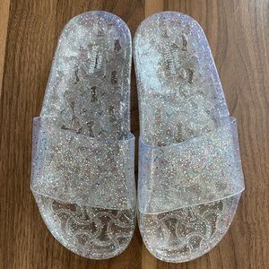 Glitter Clear Jelly Slides